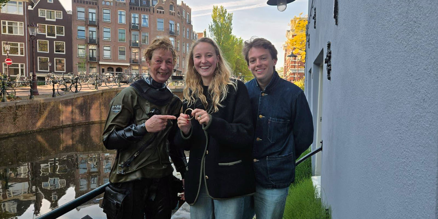 Gouden erfstuk gered uit de Amsterdamse Bloemgracht