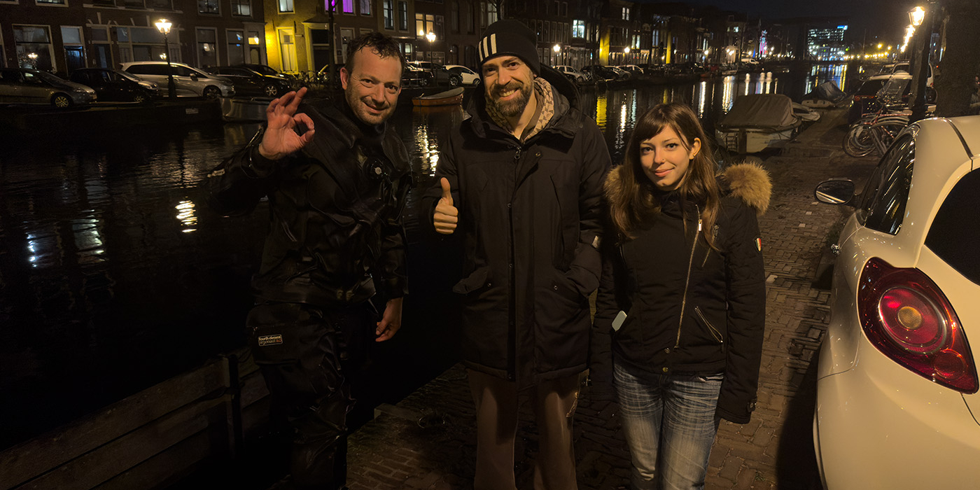 iPhone gered bij de Roze Vosbrug