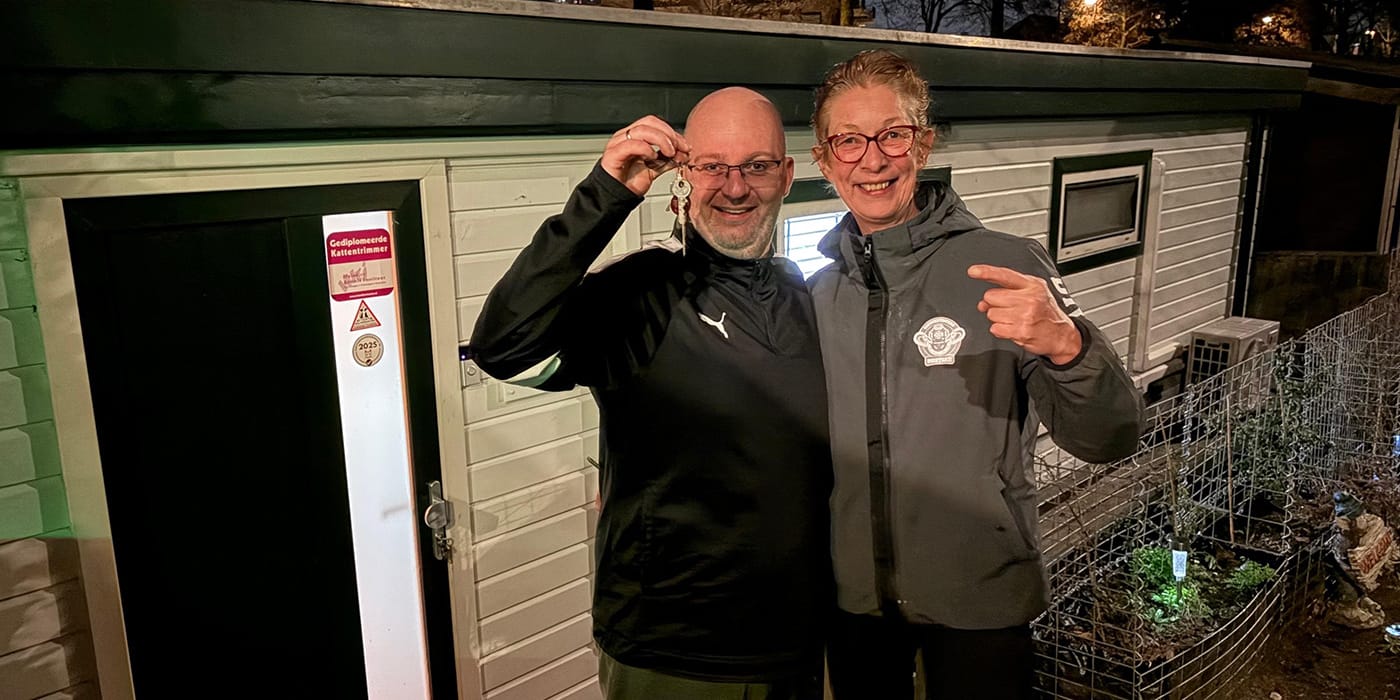 Sleutelbos met emotionele waarde terug uit het water