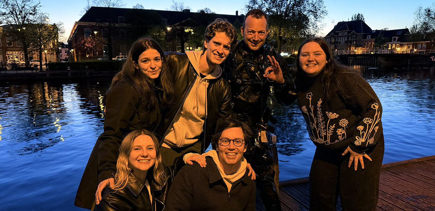 Duiken bij Molen de Adriaan in het Spaarne