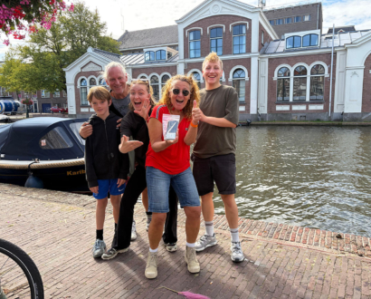 Duiker met de eigenaren aan de Apothekersdijk